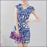 Vestido Estampa Azulejo Português - Cód.012