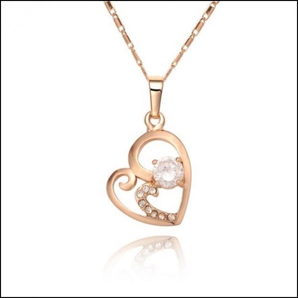 Colar de Coração Banhado à Ouro 18k - Cód. 020