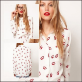 Camisa Feminina Beijinhos